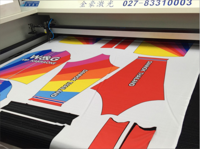 Vision Camera Laser Cutting Machine For Sublimation Printed Baseball uniforms 1