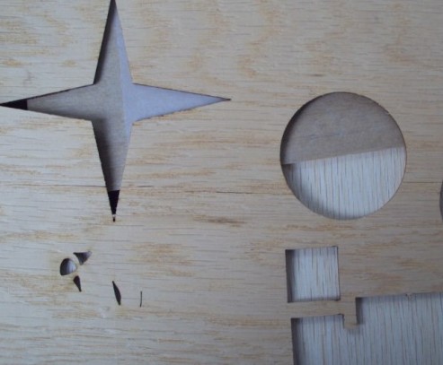 Laser cutting wood acrylic cardboard 3D model 2