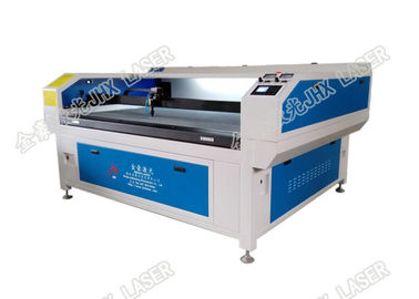 China Leather Llabel Laser Cutting Machine Trademark Automatic Edge Tracking Laser Cutter factory
