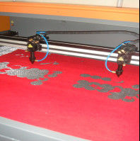buy Clothing Embroidery Laser Cutting Machine Two Heads Professional Controlling online manufacturer